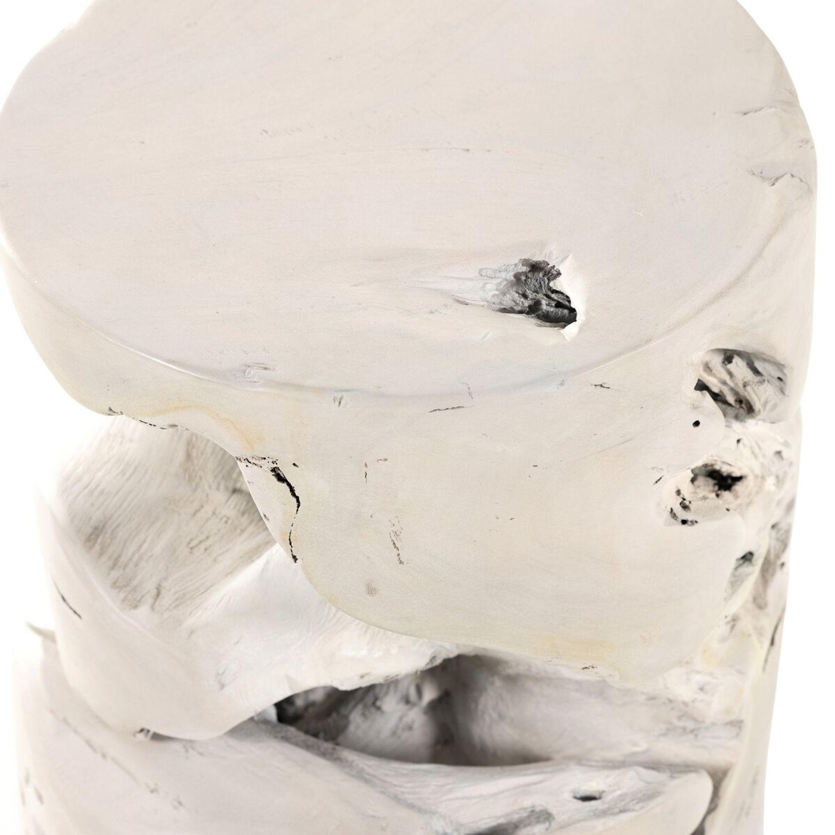 Ivory Teak Accent Table gallery detail image