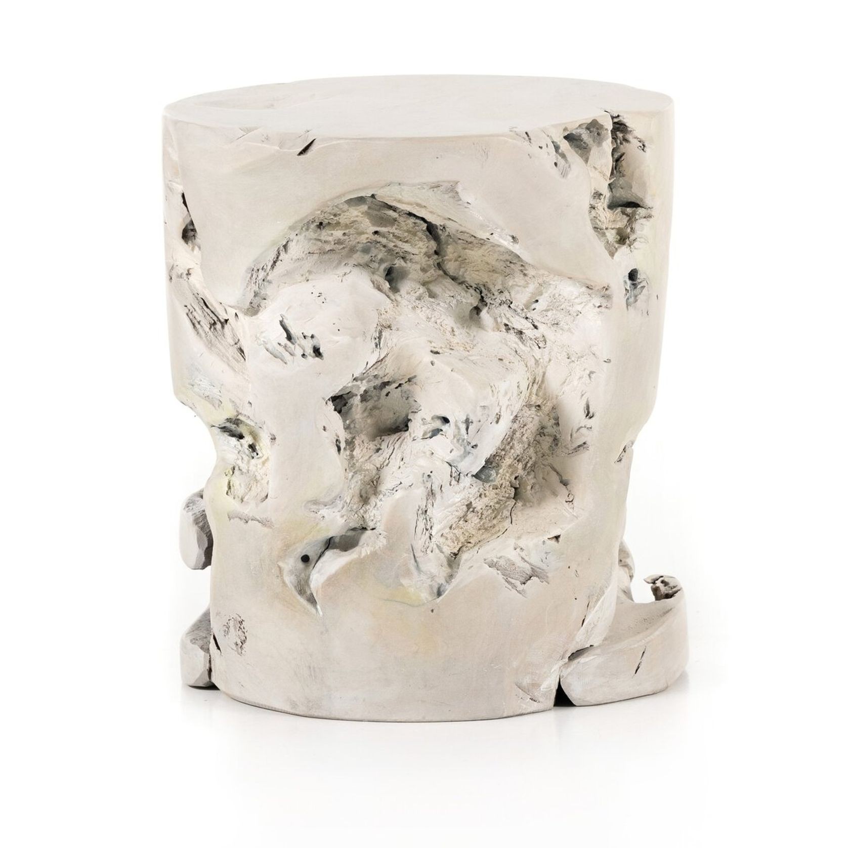 Ivory Teak Accent Table gallery detail image