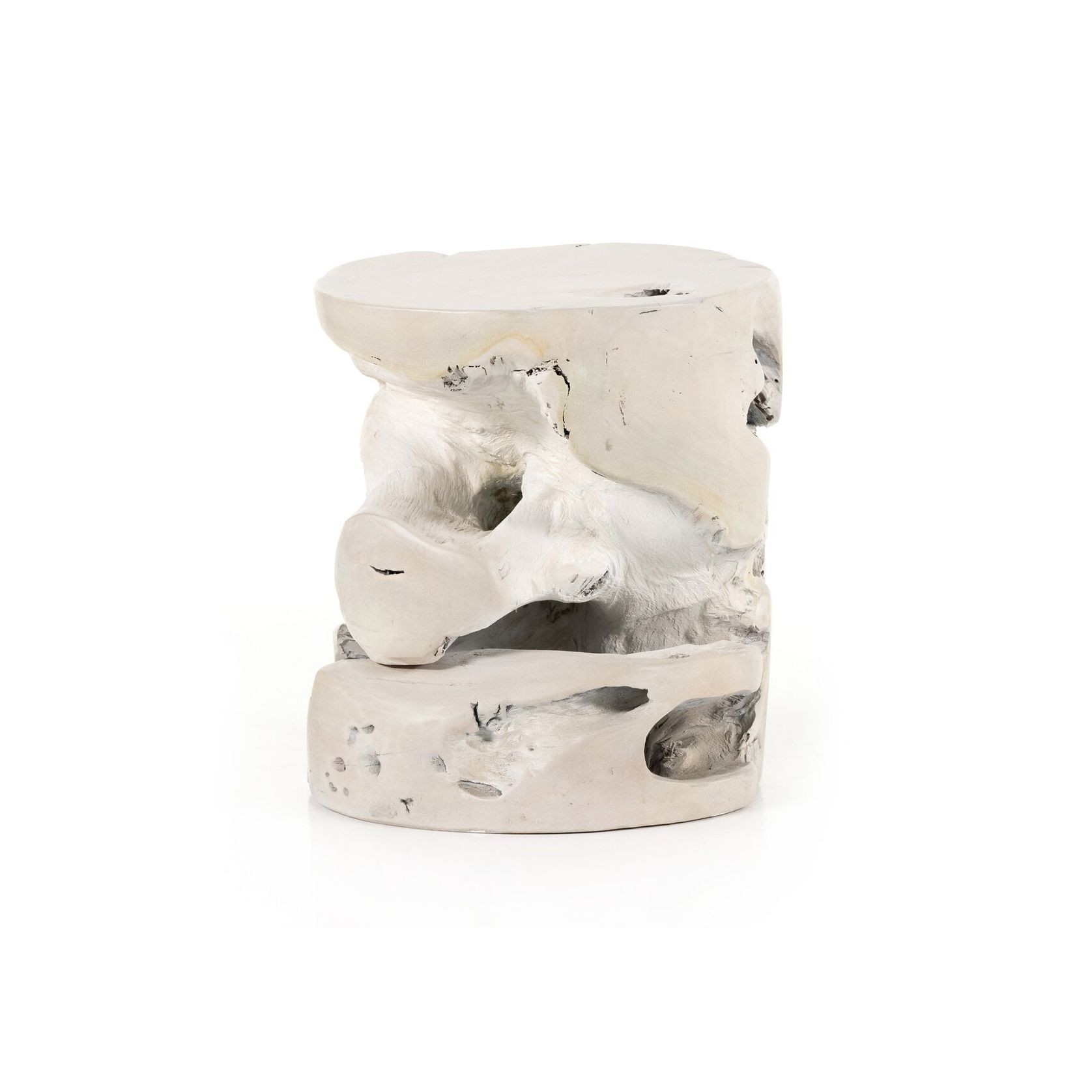 Ivory Teak Accent Table gallery detail image