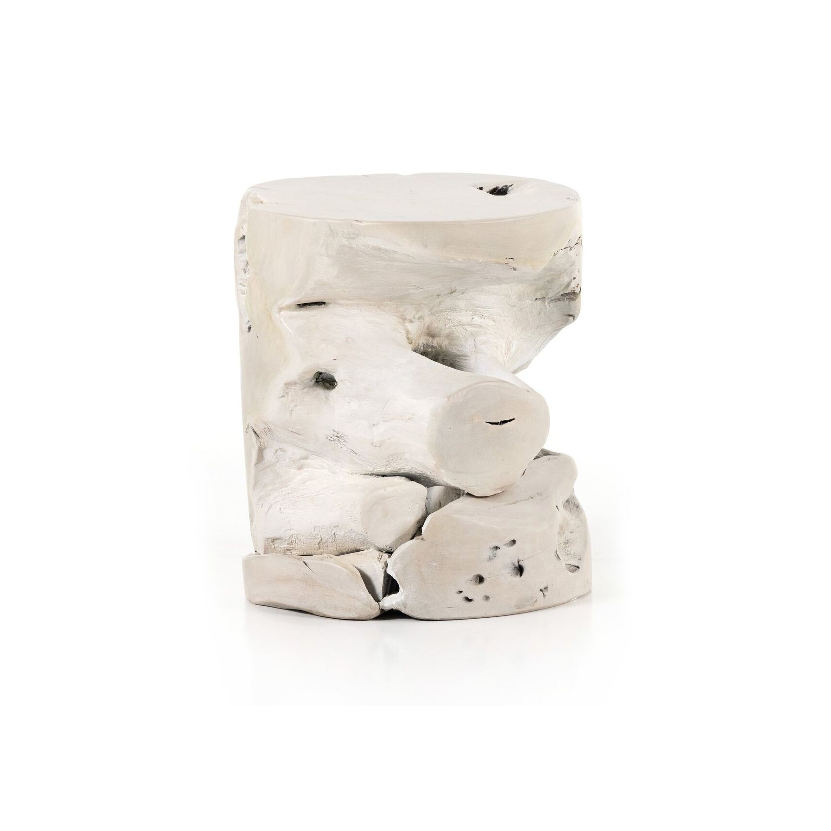 Ivory Teak Accent Table gallery detail image