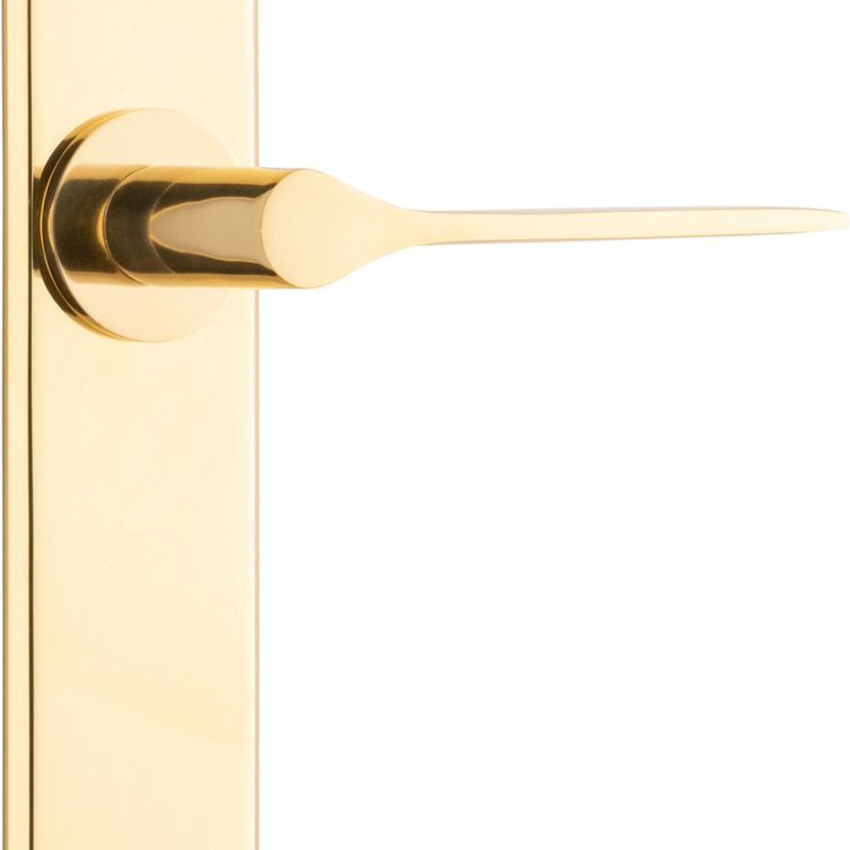 Como Lever - Chamfered Backplate gallery detail image