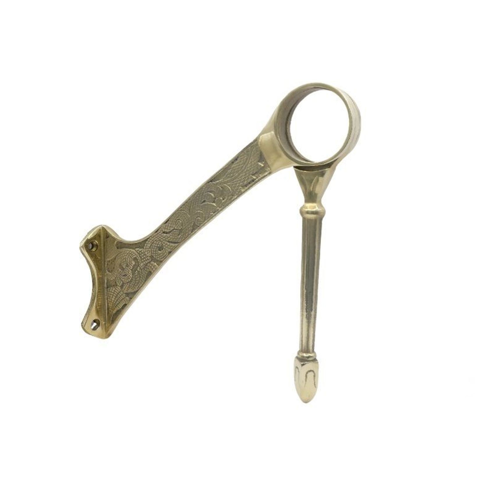 106 Brass Footrail Bracket gallery detail image