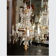 An Antique Crystal and Gilt Bronze Girandole gallery detail image