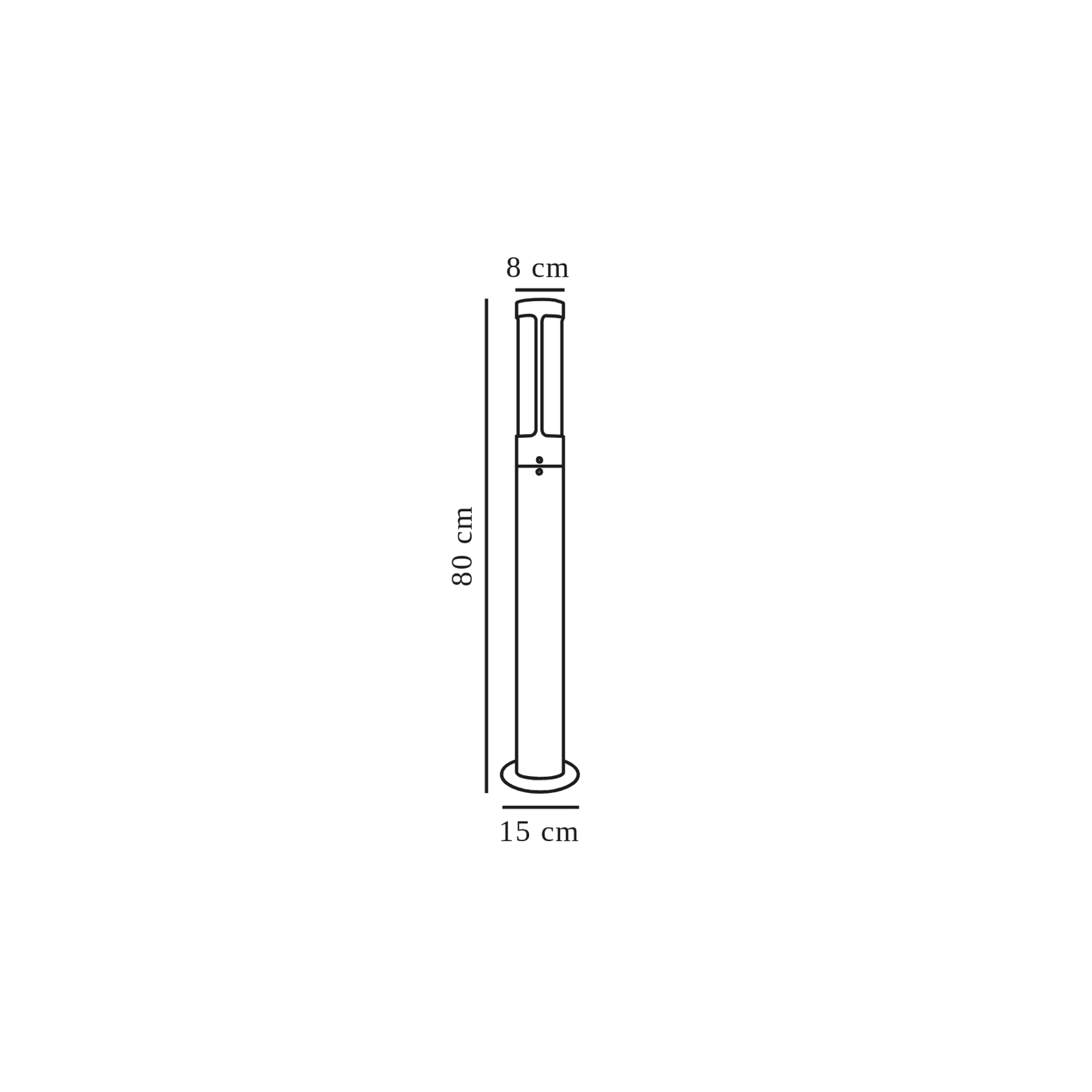 Hellix Garden Light | Corten gallery detail image