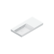 Zero 100 Left Basin No Taphole Gloss White gallery detail image