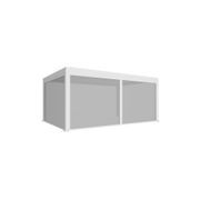 Retractable Shade Manual Blind For Tasman Wall Mounted Pergola gallery detail image
