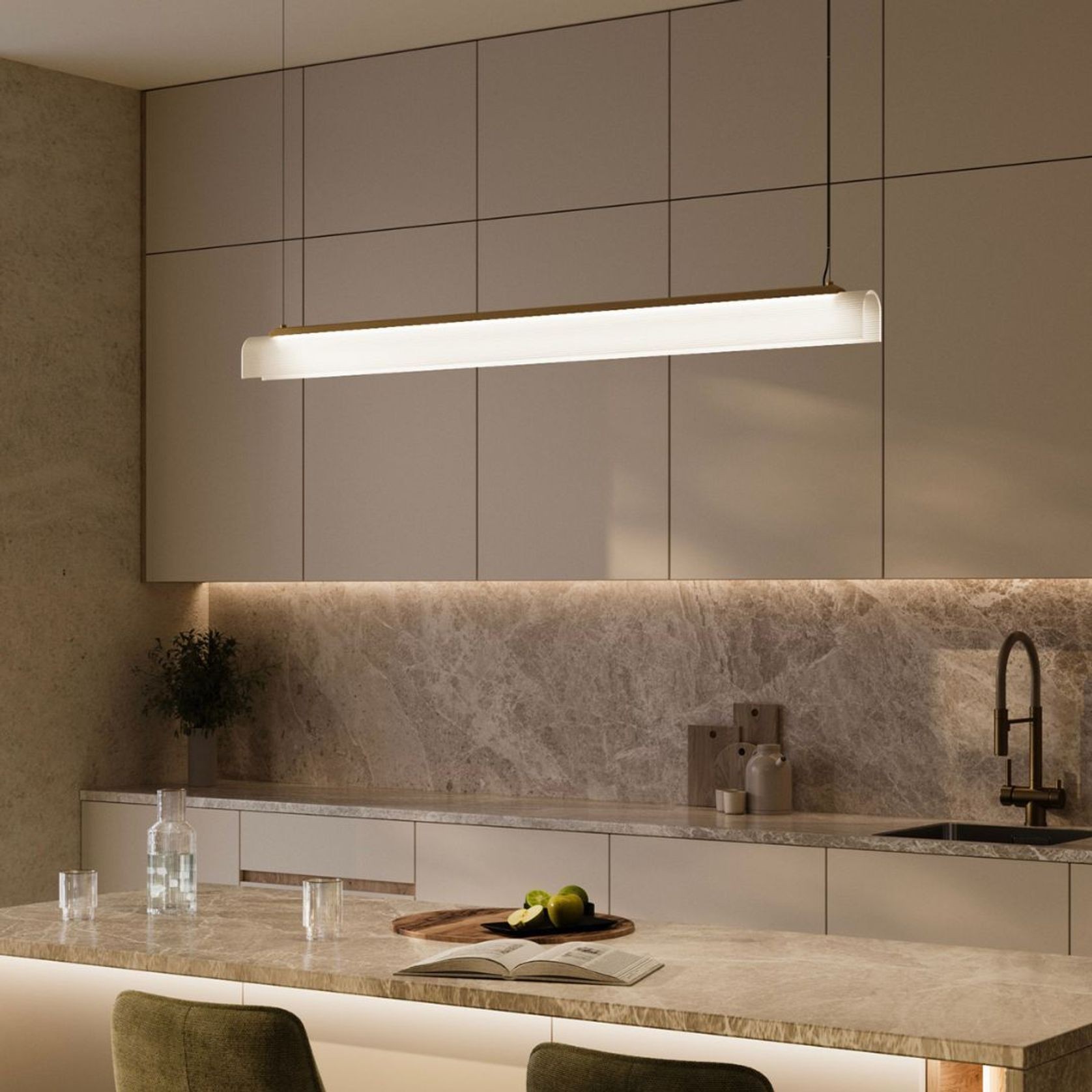 Edge Linear Pendant Light gallery detail image