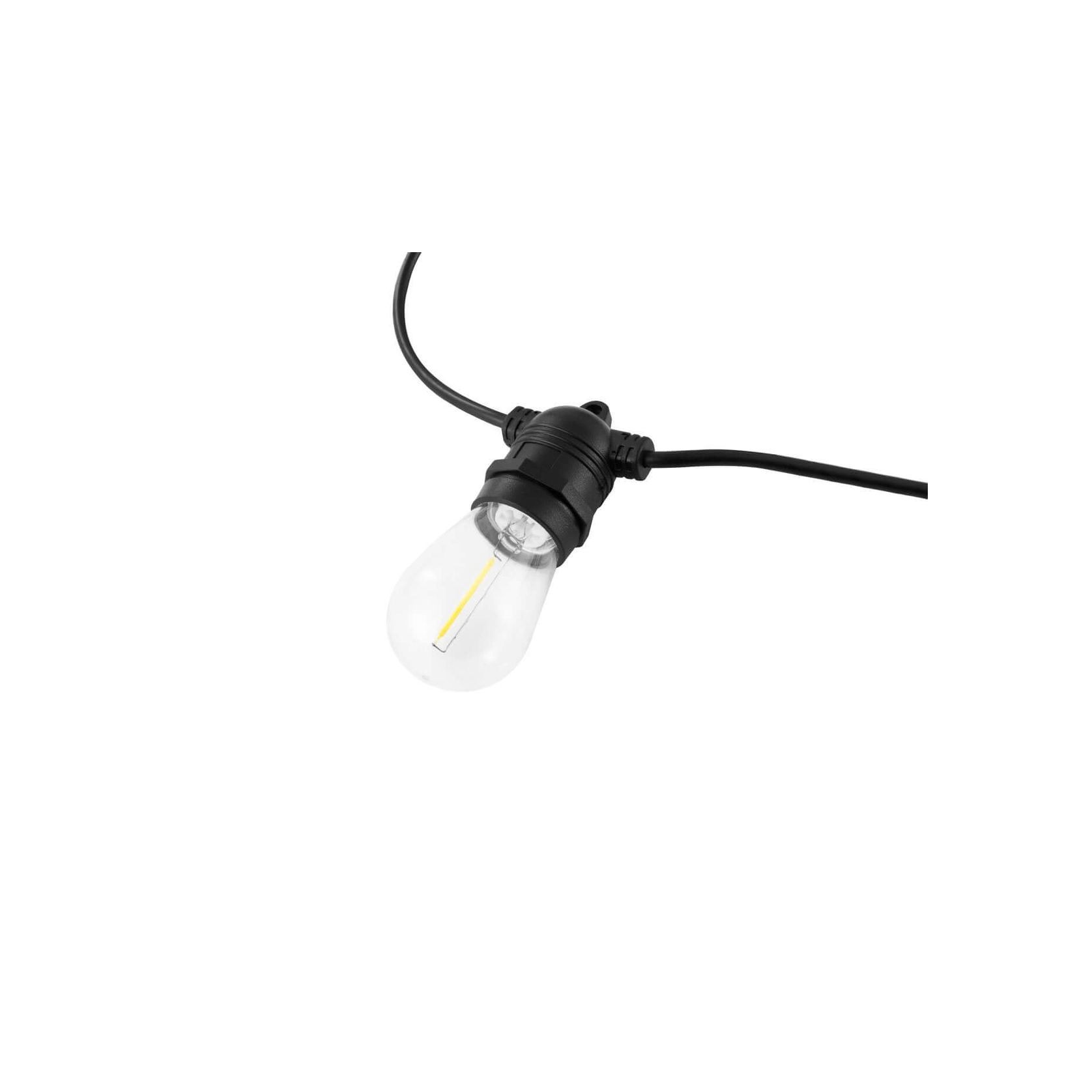 Outdoor Led Festoon String Lights - 10m Warm White Solar Powered gallery detail image
