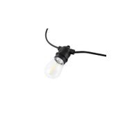 Outdoor Led Festoon String Lights - 10m Warm White Solar Powered gallery detail image