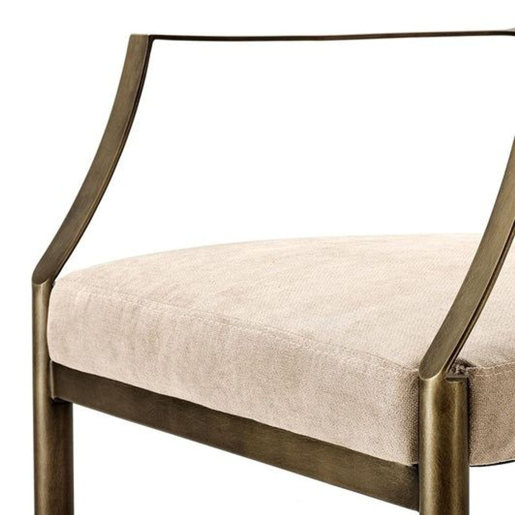 Brushed Brass Dining Armchair gallery detail image