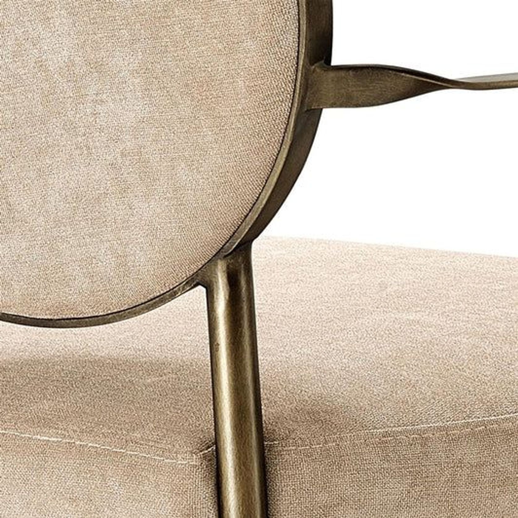 Brushed Brass Dining Armchair gallery detail image
