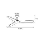 Martec Viper 52" DC Ceiling Fan - Black gallery detail image