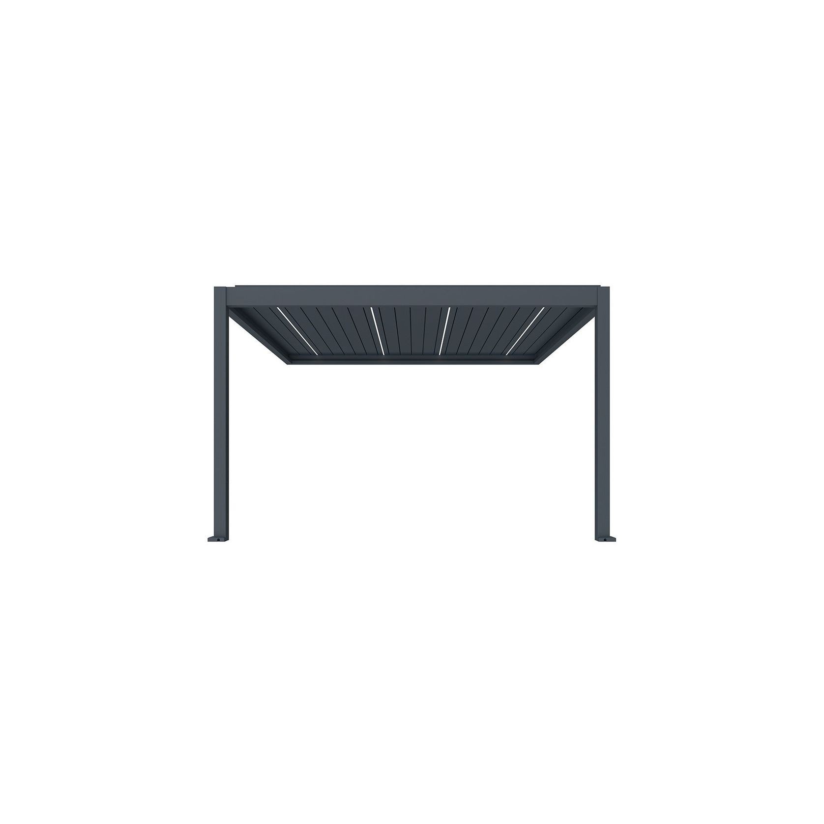 Caribbean Motorised Wall Mounted Louvre Roof Aluminium Pergola gallery detail image