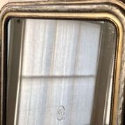 Antique French Silver Gilt Louis Philippe Mirror C.1860 gallery detail image