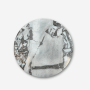 Rounded Side Table - Milky Blue Marble 2 | Natural Stone Co. gallery detail image