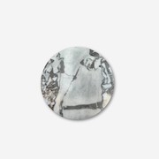 Rounded Side Table - Milky Blue Marble 2 | Natural Stone Co. gallery detail image
