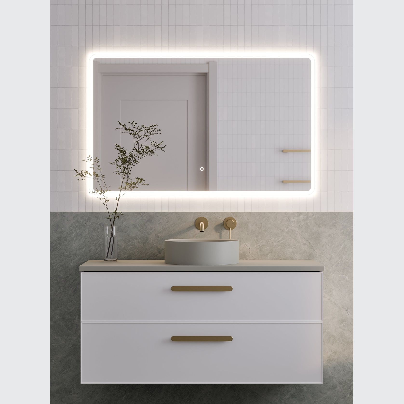 Lineare 1200 Axel Double Drawer Vanity gallery detail image