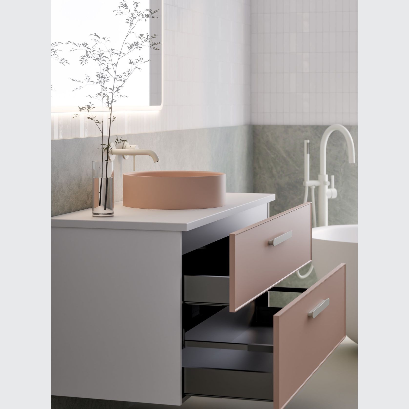 Lineare 1200 Axel Double Drawer Vanity gallery detail image