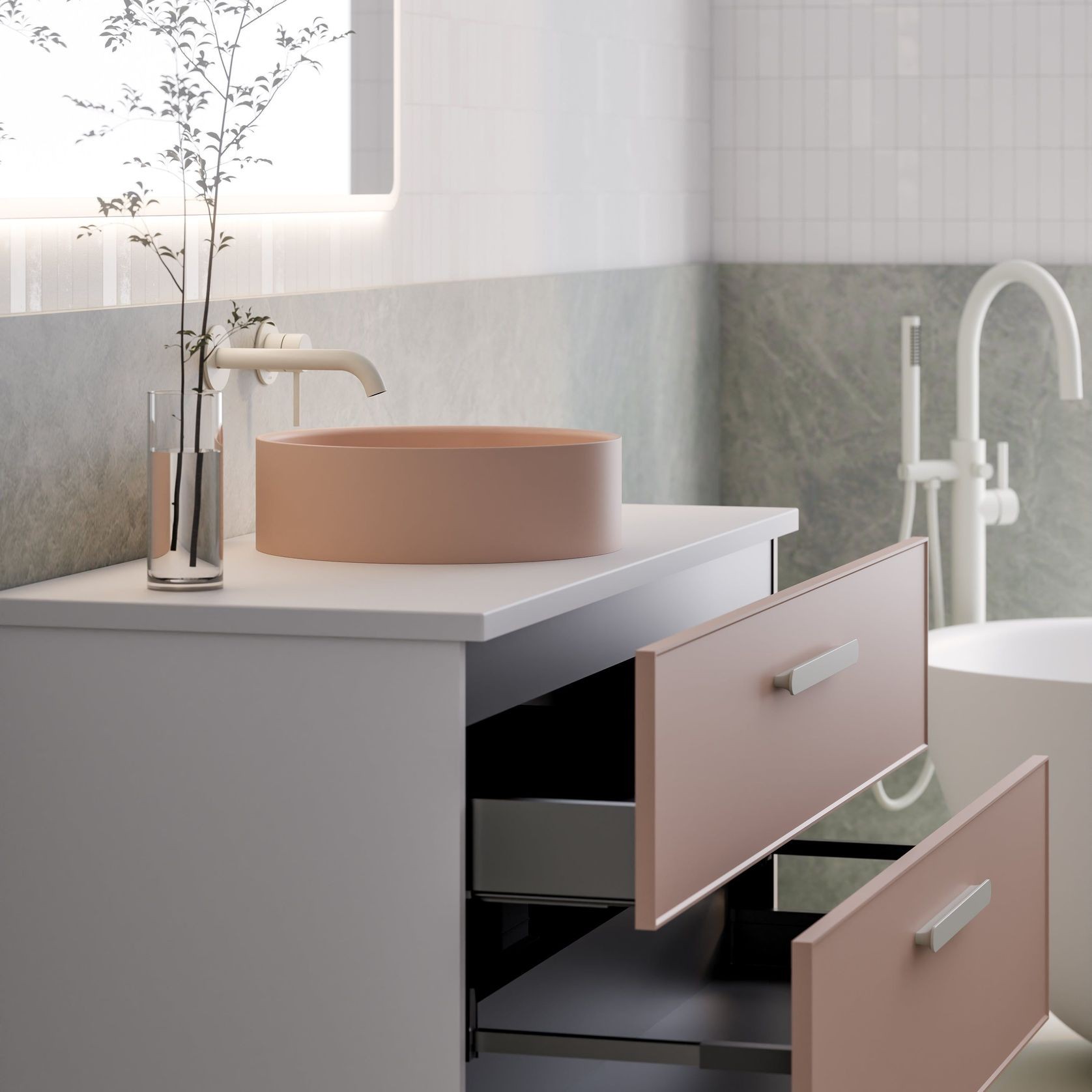 Lineare 1200 Axel Double Drawer Vanity gallery detail image