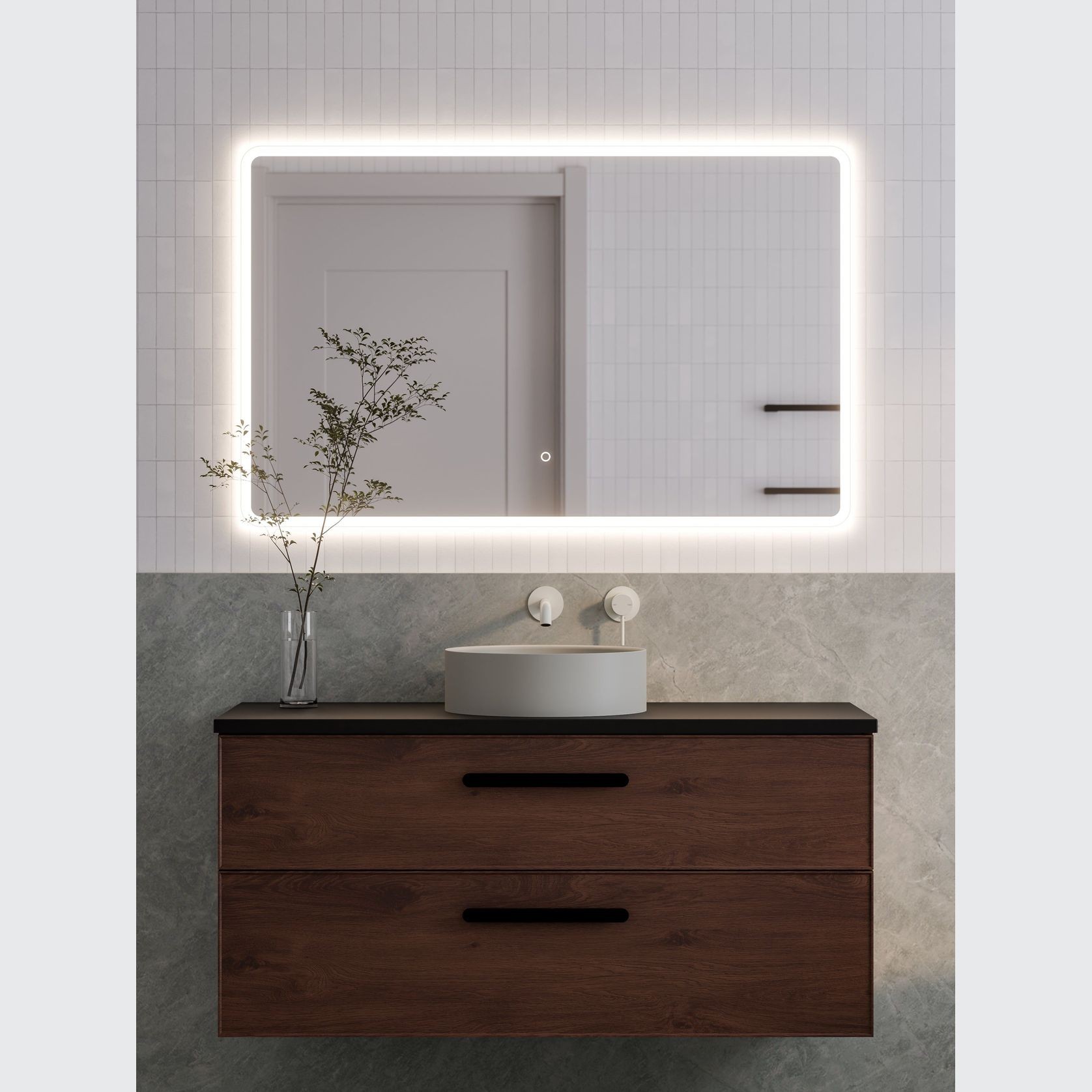 Lineare 1200 Axel Double Drawer Vanity gallery detail image