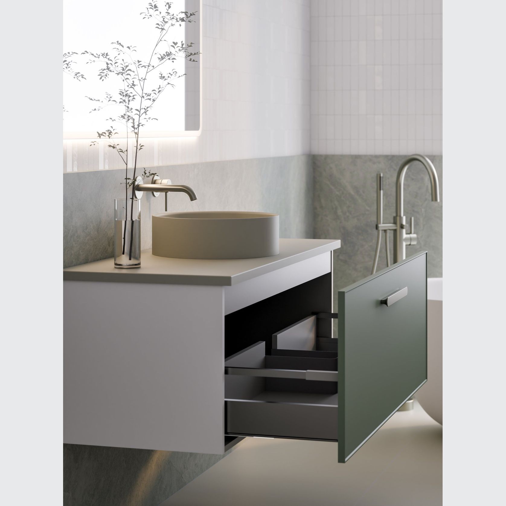 Lineare 1200 Axel Single Drawer Vanity gallery detail image