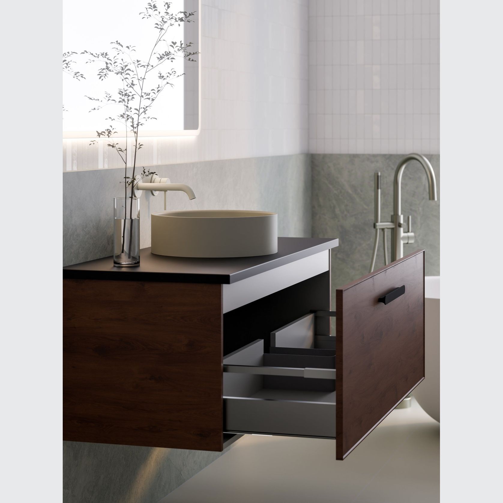 Lineare 1200 Axel Single Drawer Vanity gallery detail image