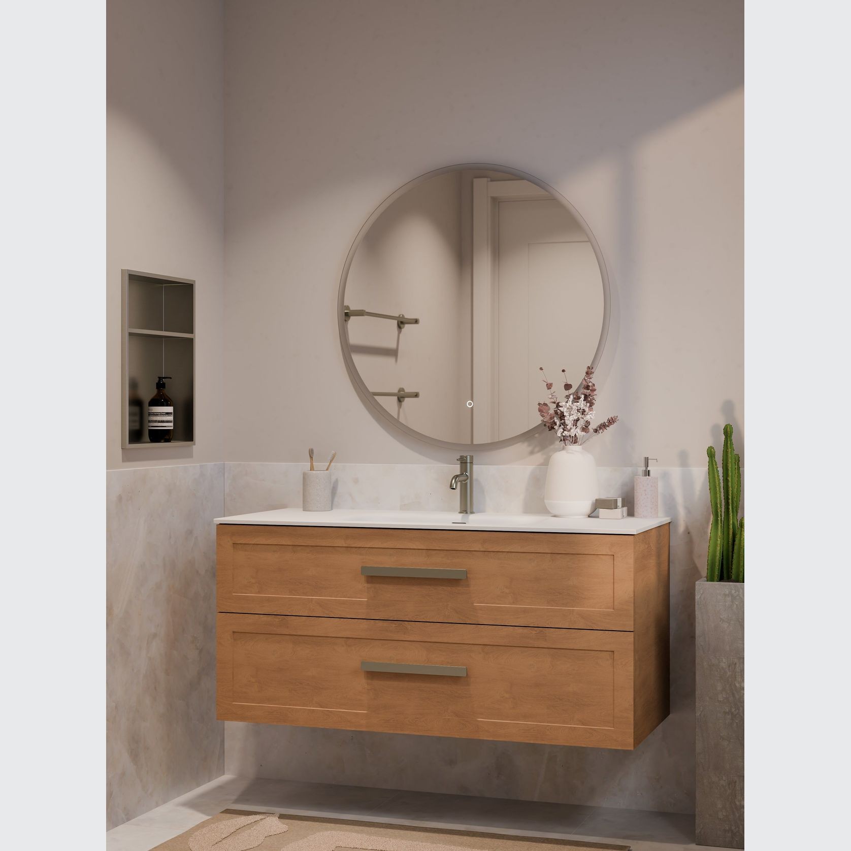 Lineare 1200 Loft Double Drawer Vanity gallery detail image