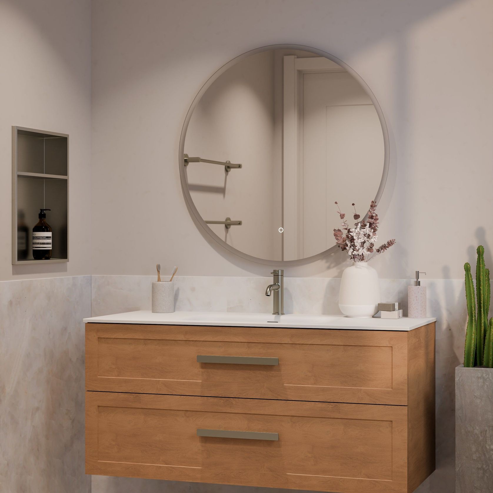 Lineare 1200 Loft Double Drawer Vanity gallery detail image