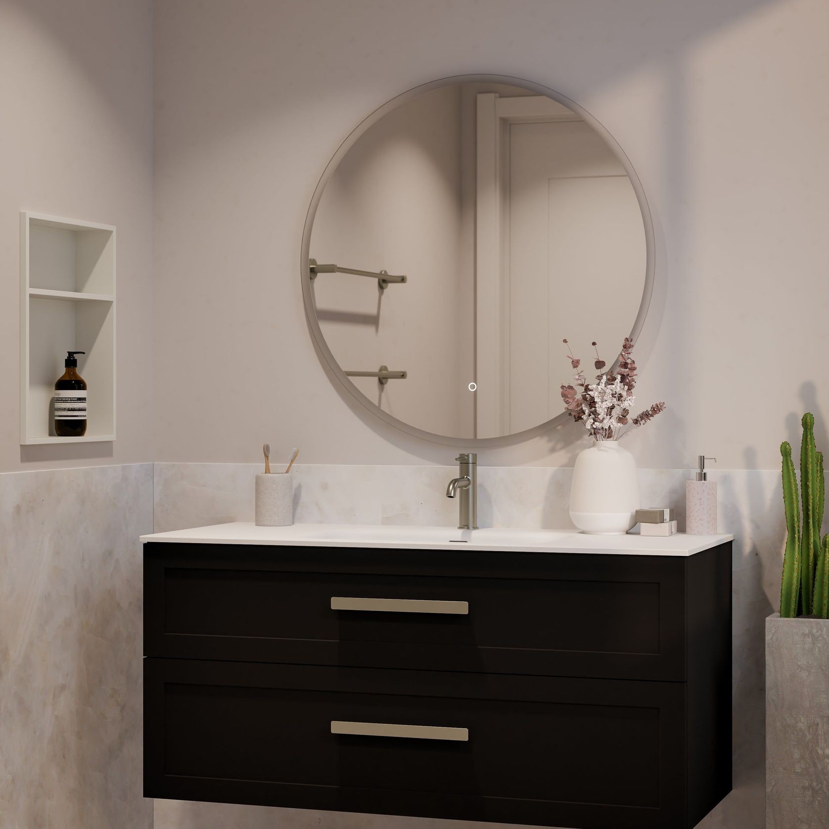 Lineare 1200 Loft Double Drawer Vanity gallery detail image