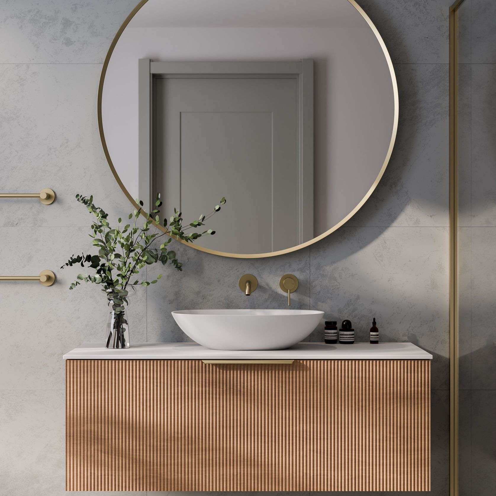 Lineare 1200 Pillar Single Drawer Vanity gallery detail image