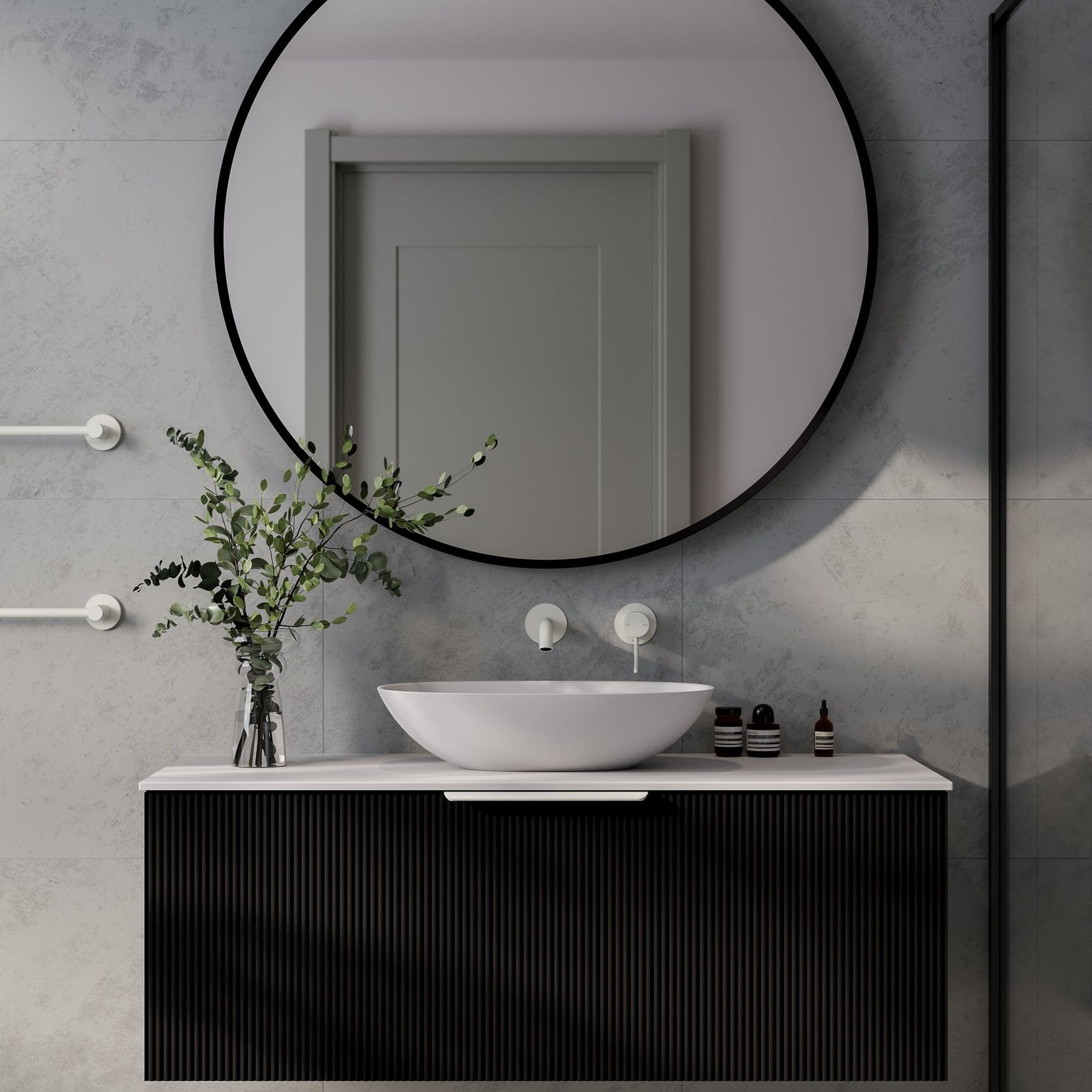 Lineare 1200 Pillar Single Drawer Vanity gallery detail image