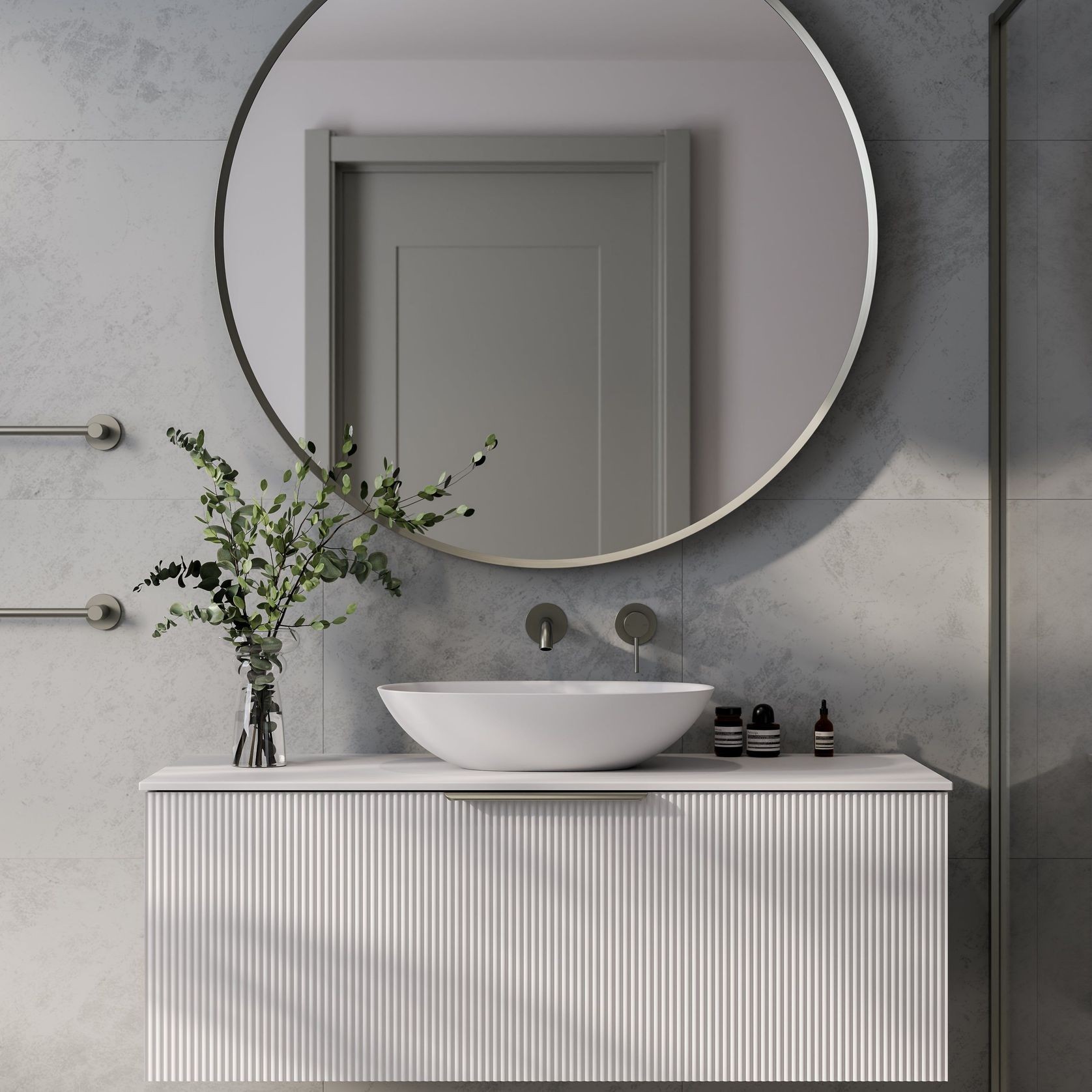 Lineare 1200 Pillar Single Drawer Vanity gallery detail image