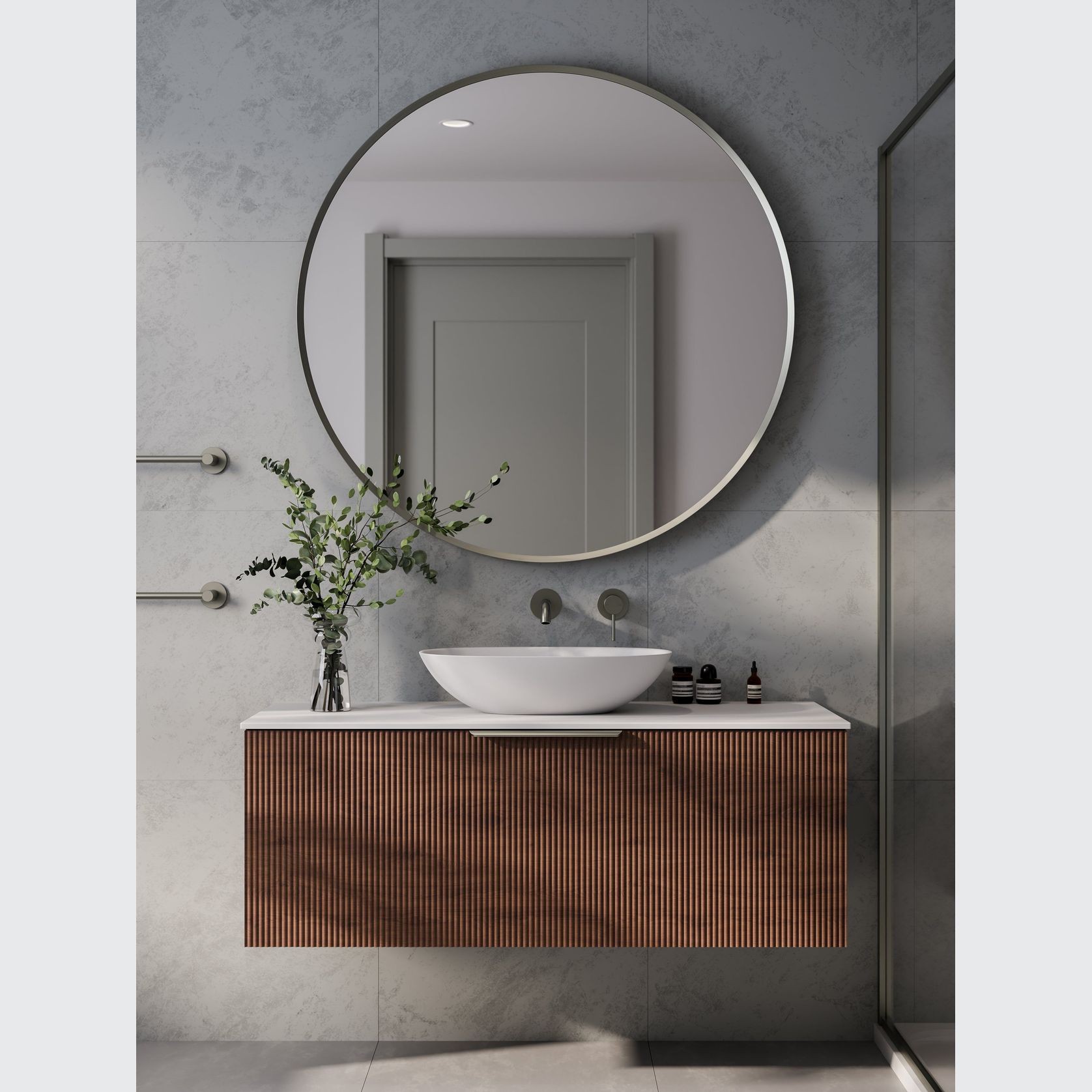 Lineare 1200 Pillar Single Drawer Vanity gallery detail image