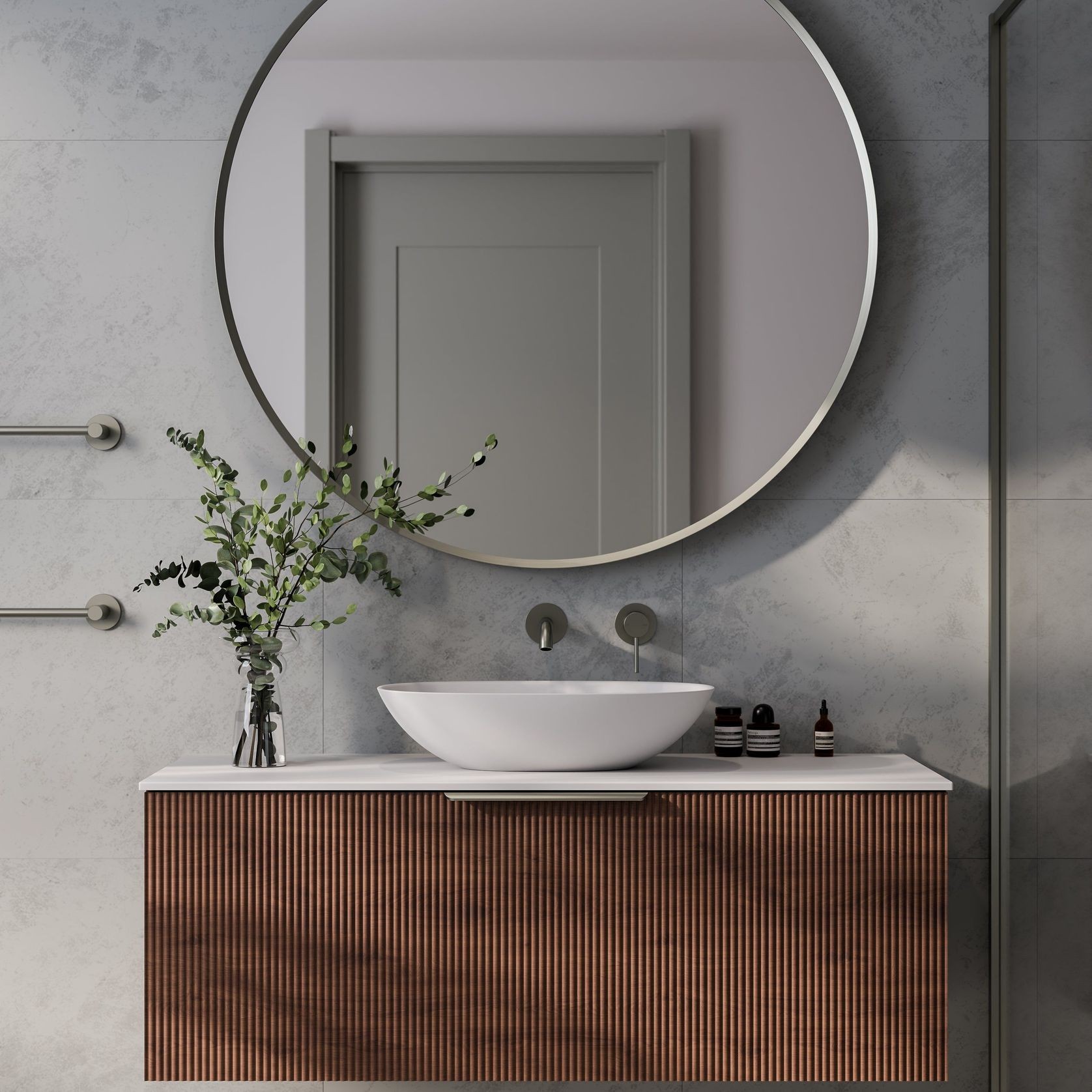 Lineare 1200 Pillar Single Drawer Vanity gallery detail image