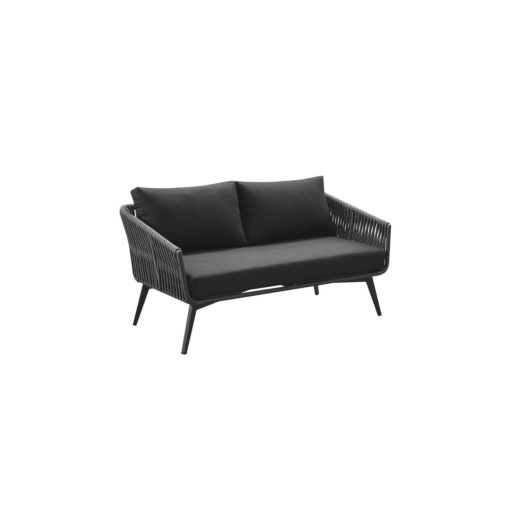 Kereru Aluminium and Rope Outdoor Loveseat gallery detail image