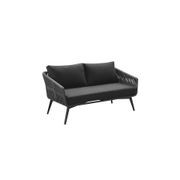 Kereru Aluminium and Rope Outdoor Loveseat gallery detail image