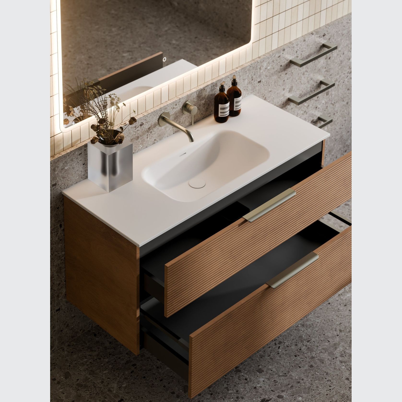 Lineare 1200 Orchard Double  Drawer Vanity gallery detail image