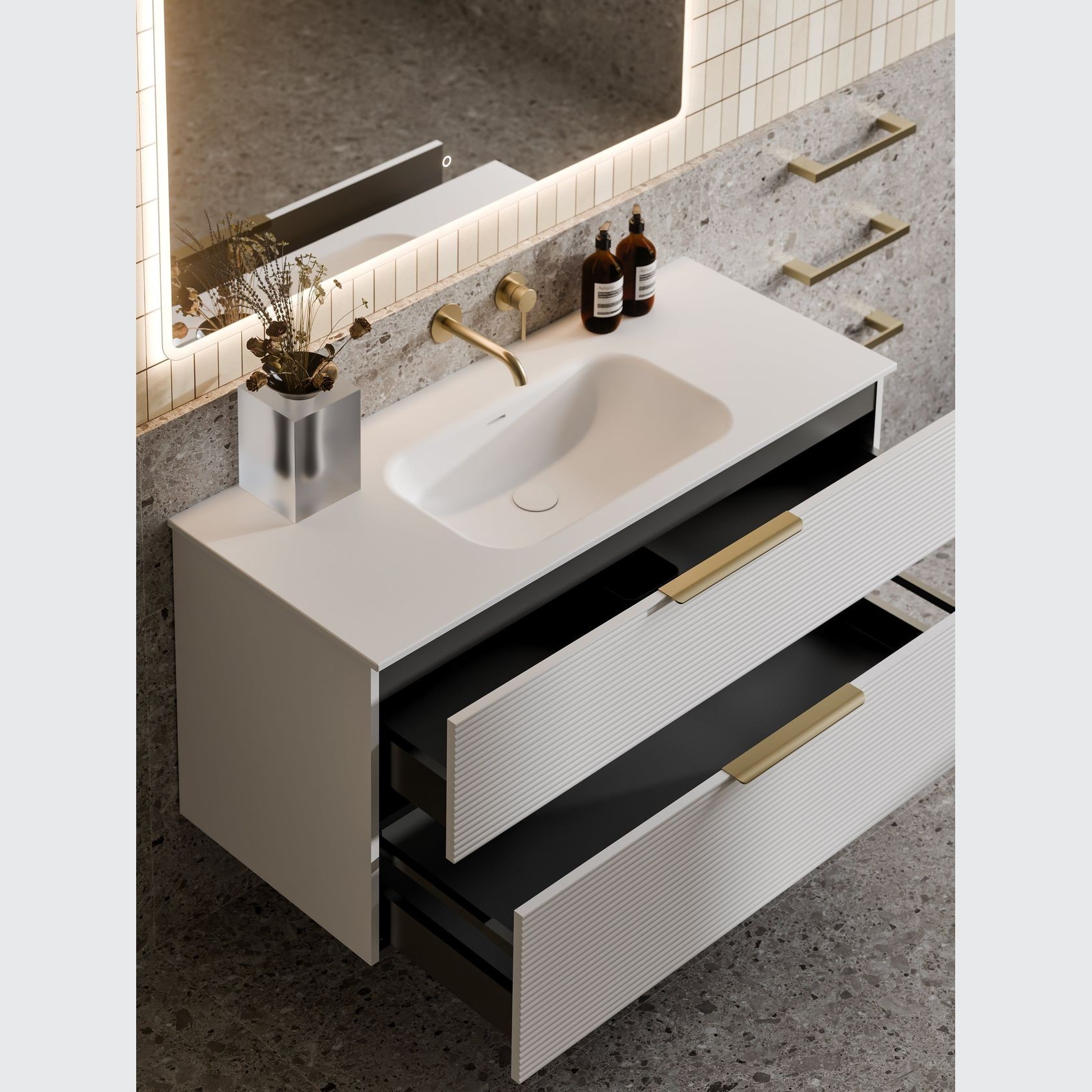 Lineare 1200 Orchard Double  Drawer Vanity gallery detail image