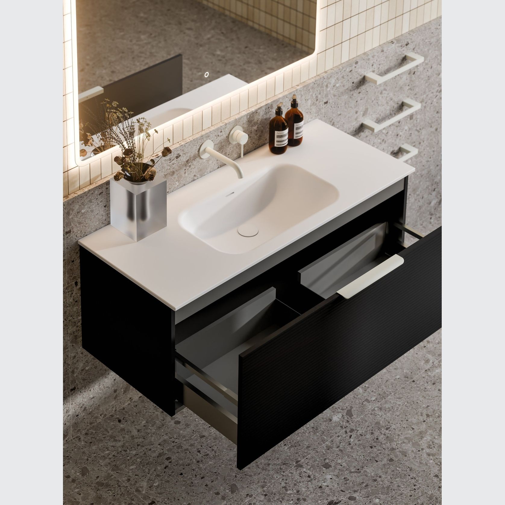 Lineare 1200 Orchard Single Drawer Vanity gallery detail image