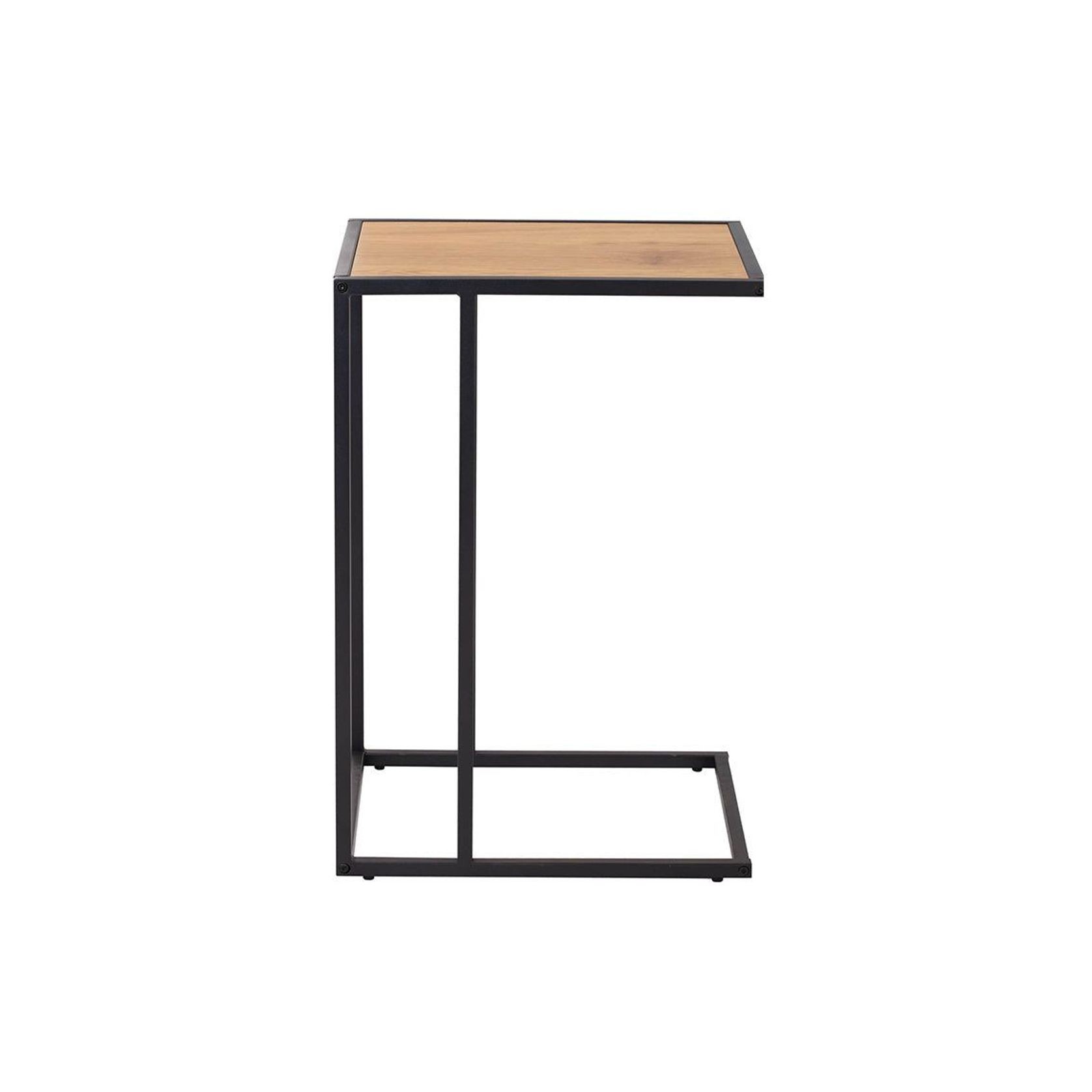 BRADFORD Laptop Table - Natural & Black gallery detail image