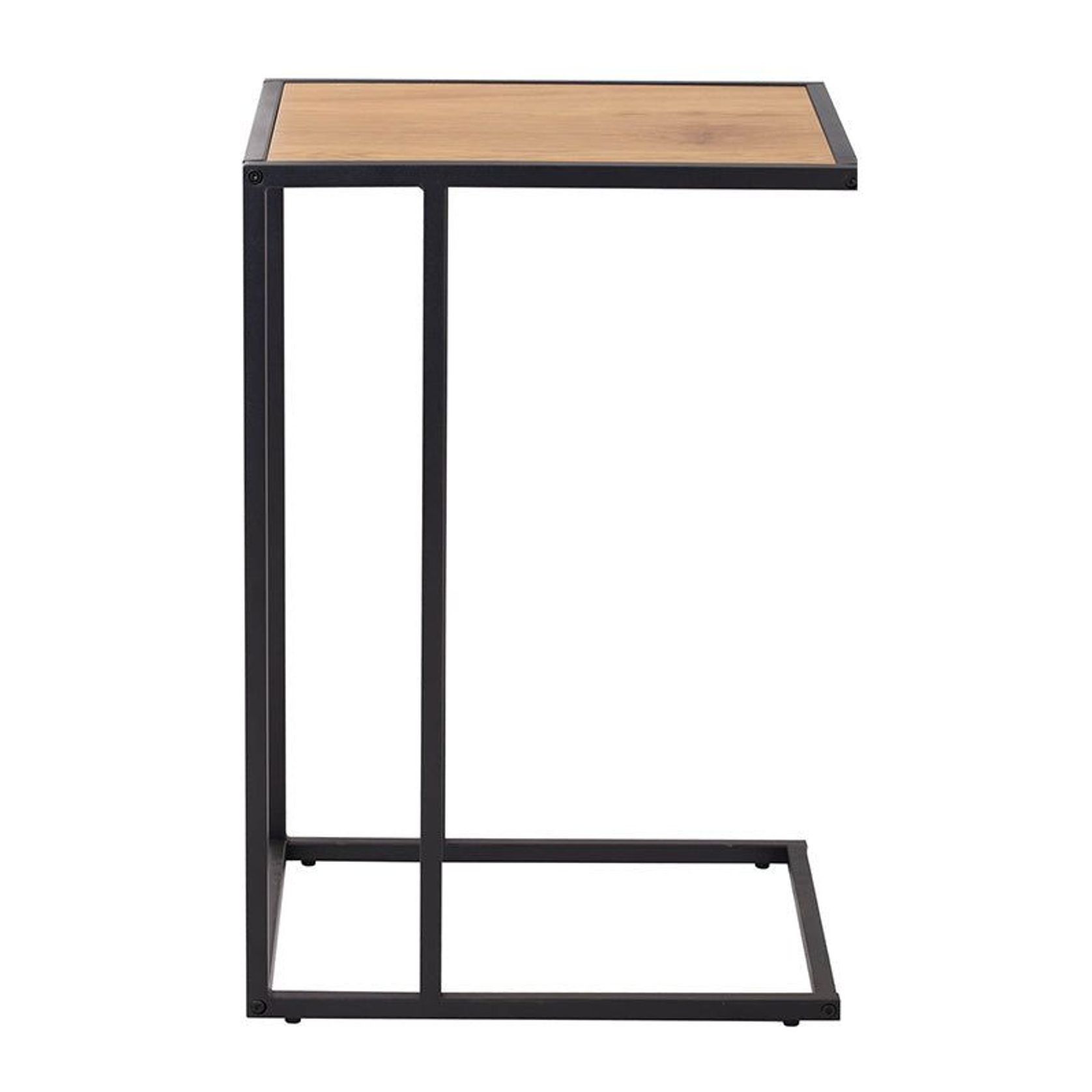 BRADFORD Laptop Table - Natural & Black gallery detail image