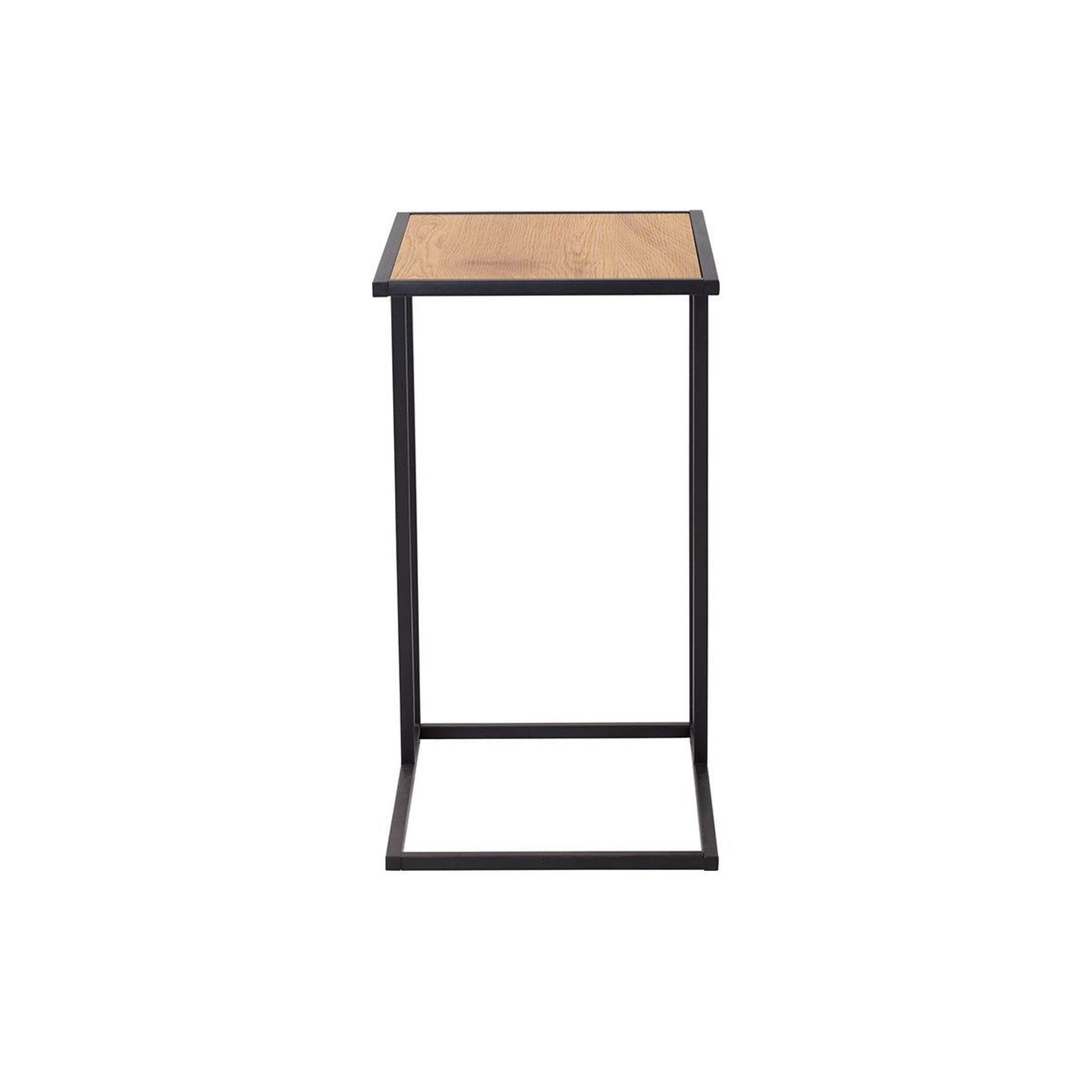 BRADFORD Laptop Table - Natural & Black gallery detail image