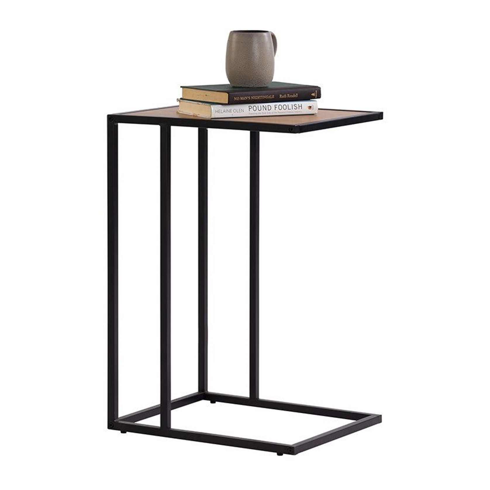 BRADFORD Laptop Table - Natural & Black gallery detail image
