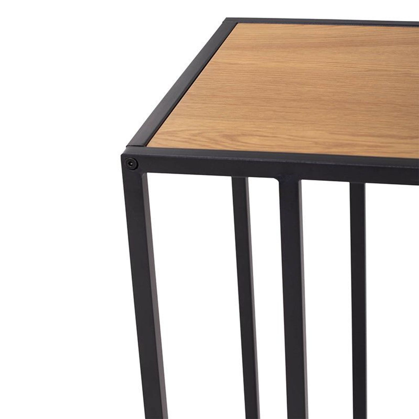 BRADFORD Laptop Table - Natural & Black gallery detail image