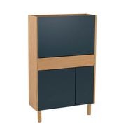 BARTON Study Desk 71cm - Blue & Natural gallery detail image