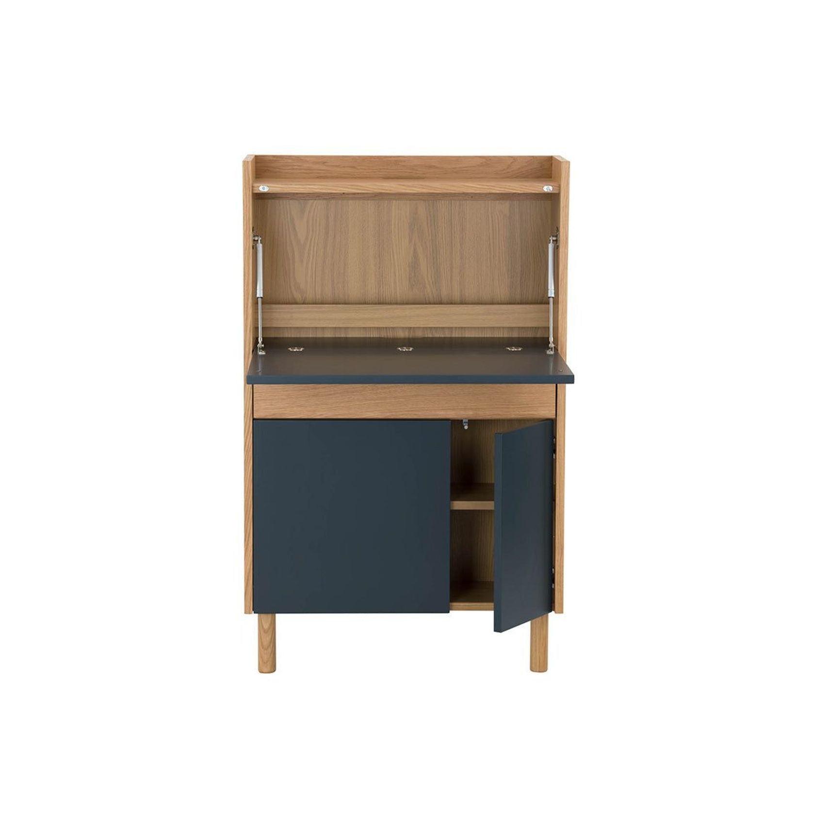 BARTON Study Desk 71cm - Blue & Natural gallery detail image
