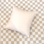 100% French Flax Linen Feather filled Cushion- Latte gallery detail image