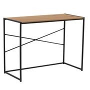 BRADFORD Study Desk 100cm - Natural & Black gallery detail image