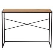 BRADFORD Study Desk 100cm - Natural & Black gallery detail image