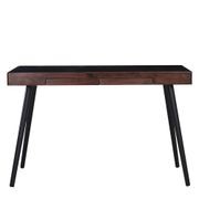 RETH Study Desk 120cm - Walnut & Black gallery detail image